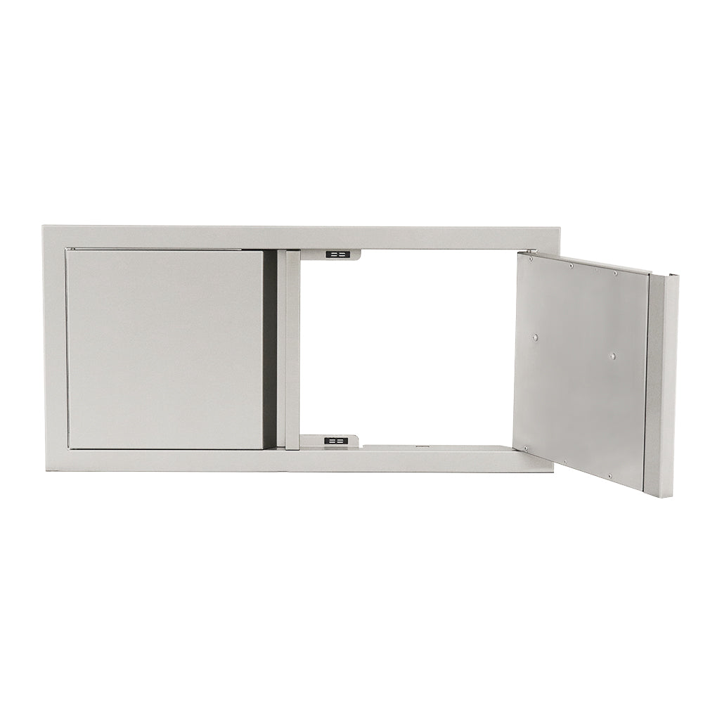 RCS Stainless Steel Low Profile Valiant Double Doors