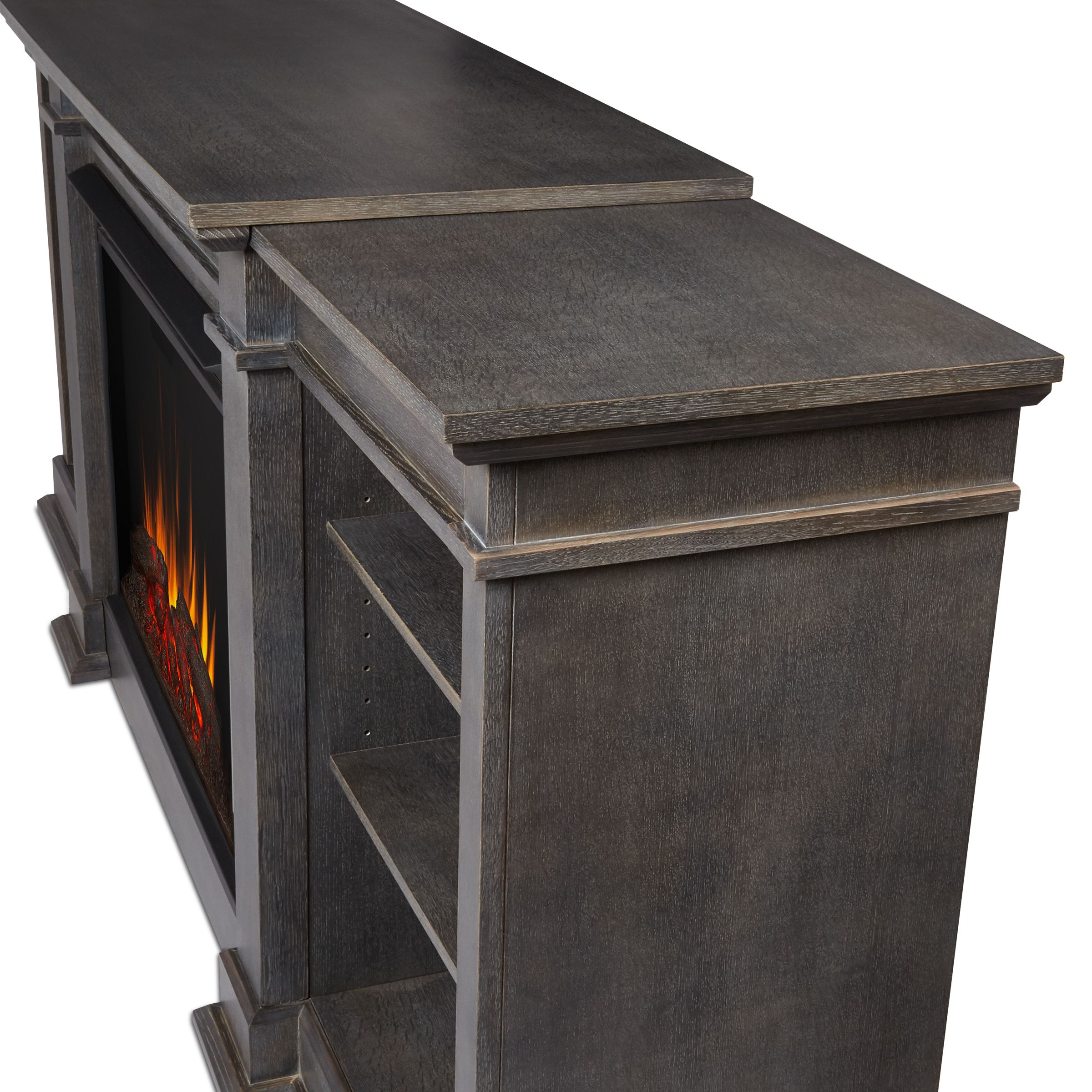 Real Flame 81 Inch Eliot Grand Electric Fireplace TV Stand