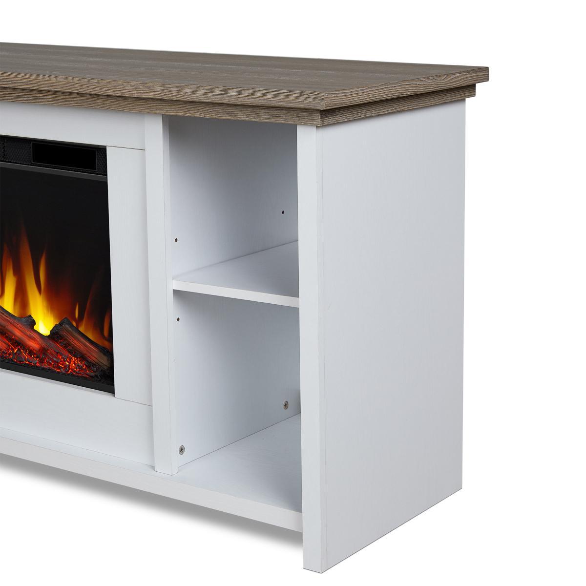 Real Flame 62 Inch Tramore Slim Electric Fireplace TV Stand