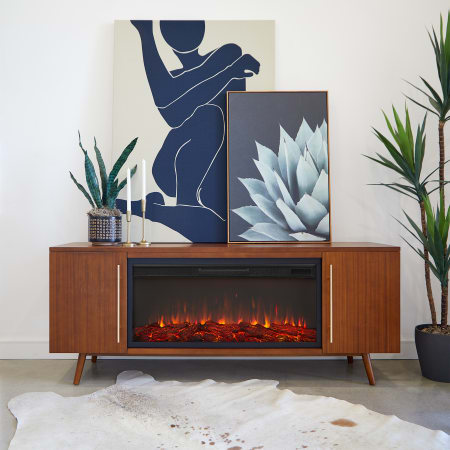 Real Flame 72 Inch Morris Landscape Electric Fireplace TV Stand