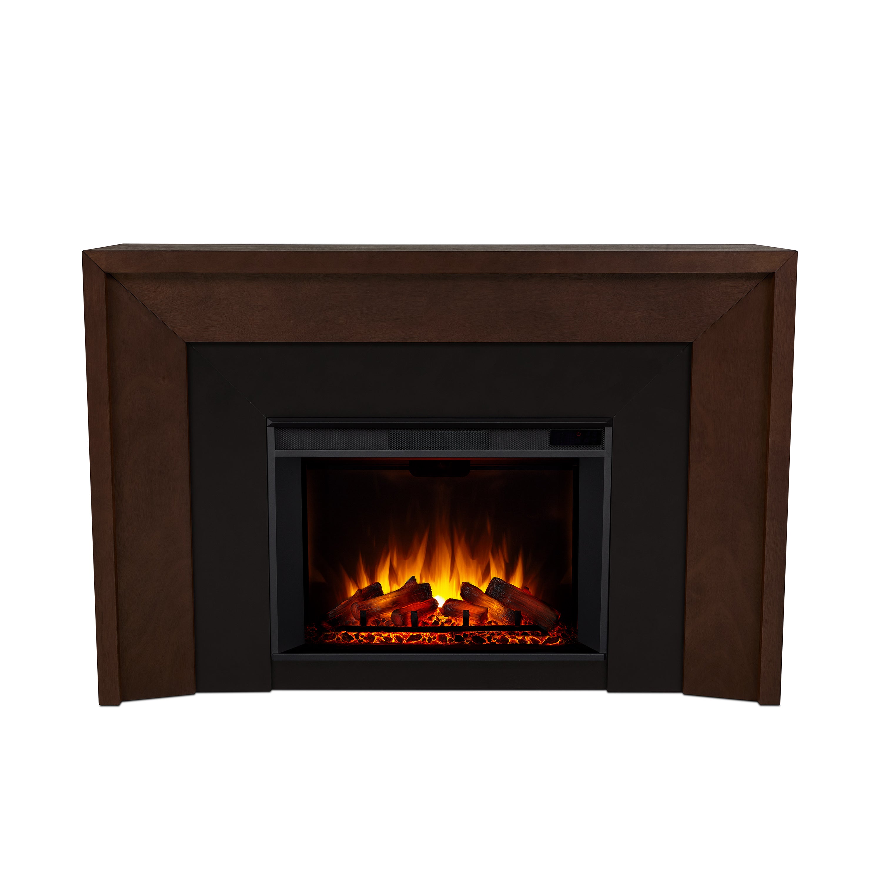 Real Flame 64 Inch Brooks Grand Electric Fireplace with Mantel