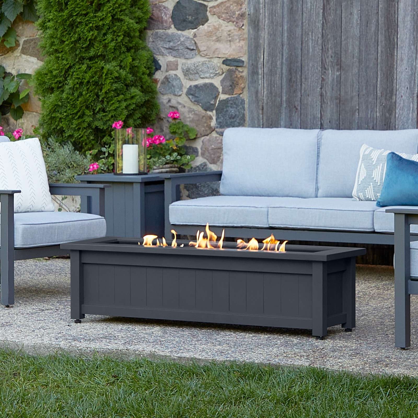 Real Flame 50 Inch Ortun Propane Fire Table