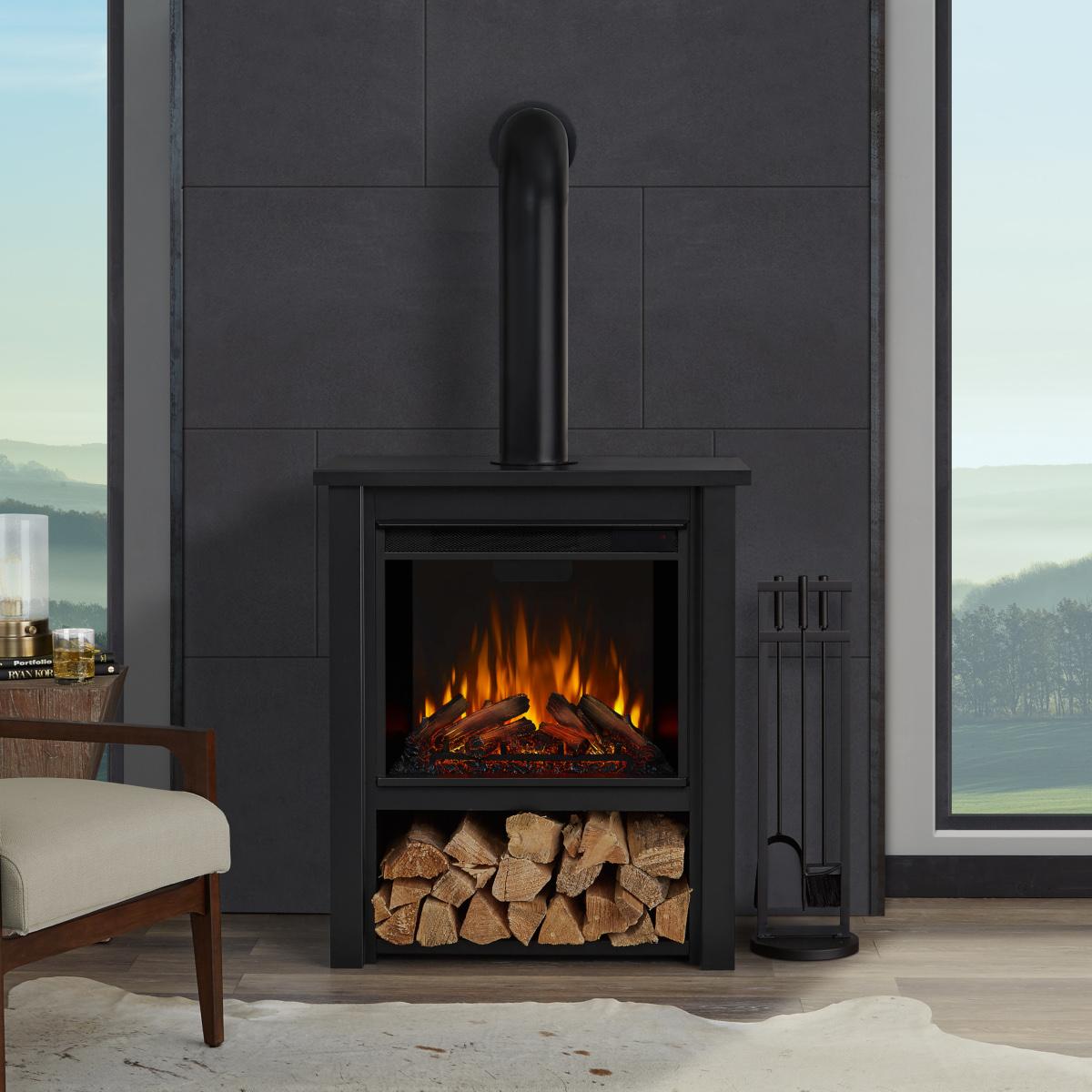 Real Flame 32 Inch Hollis Electric Fireplace Stove