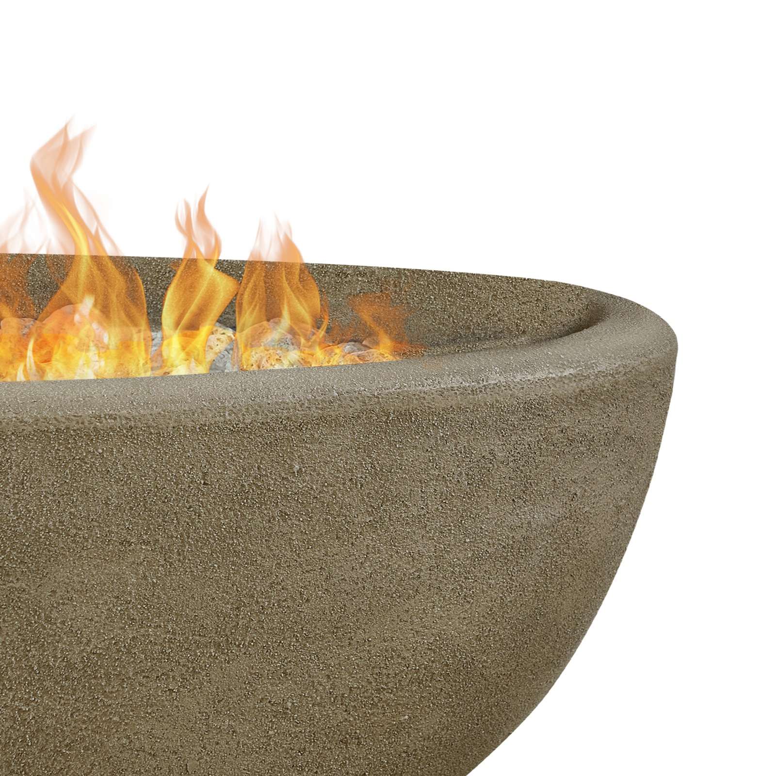 Real Flame 49 Inch Riverside Oval Propane Fire Bowl