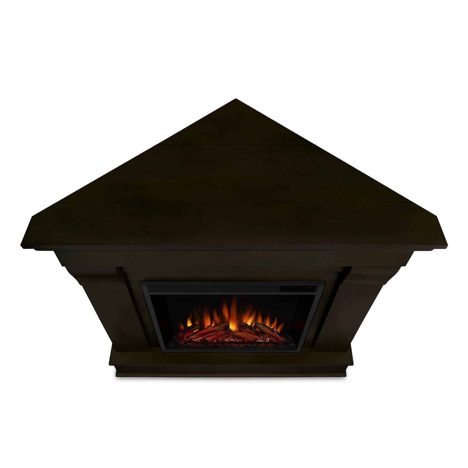 Real Flame 41 Inch Chateau Corner Electric Fireplace with Mantel