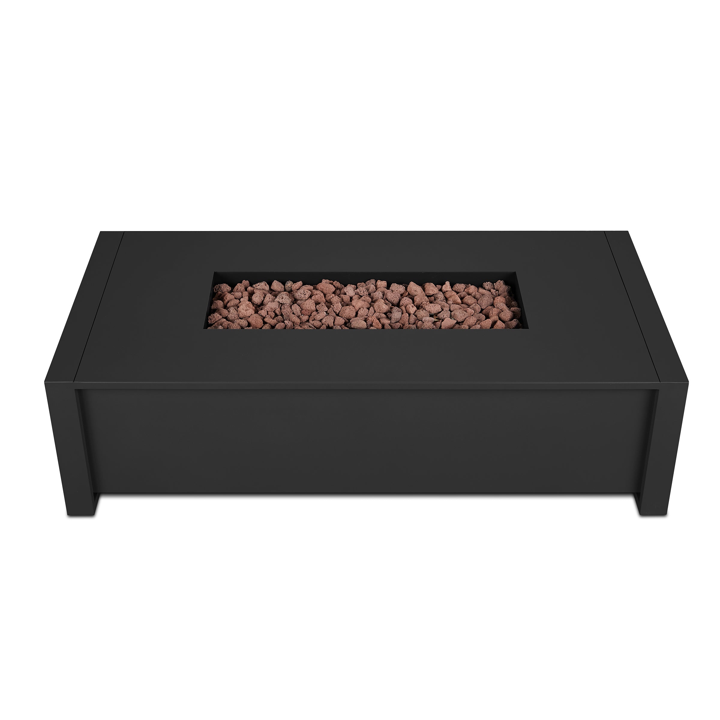 Real Flame 52 Inch Keenan Rectangular Propane Fire Table