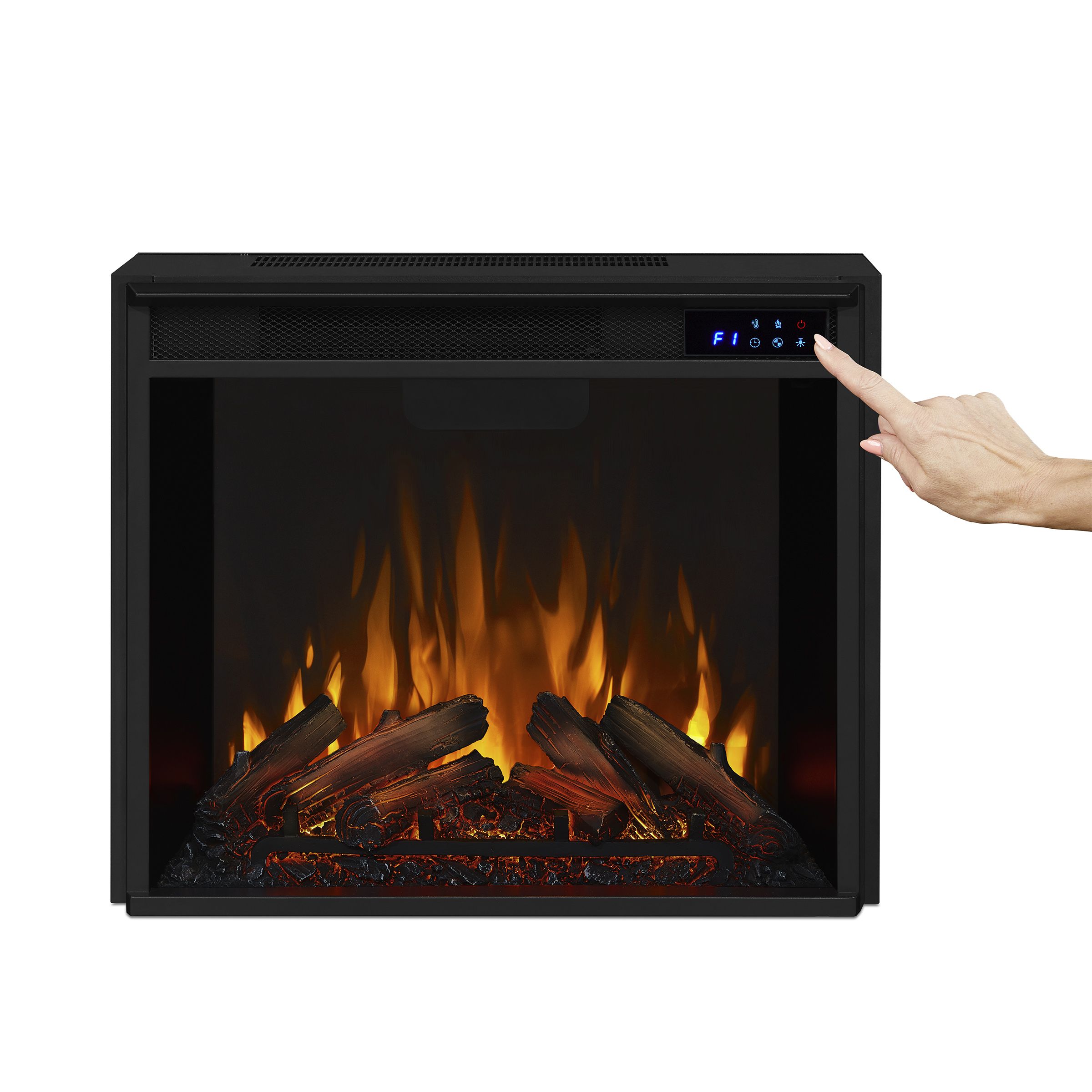 Real Flame 75 Inch Valmont Electric Fireplace TV Stand