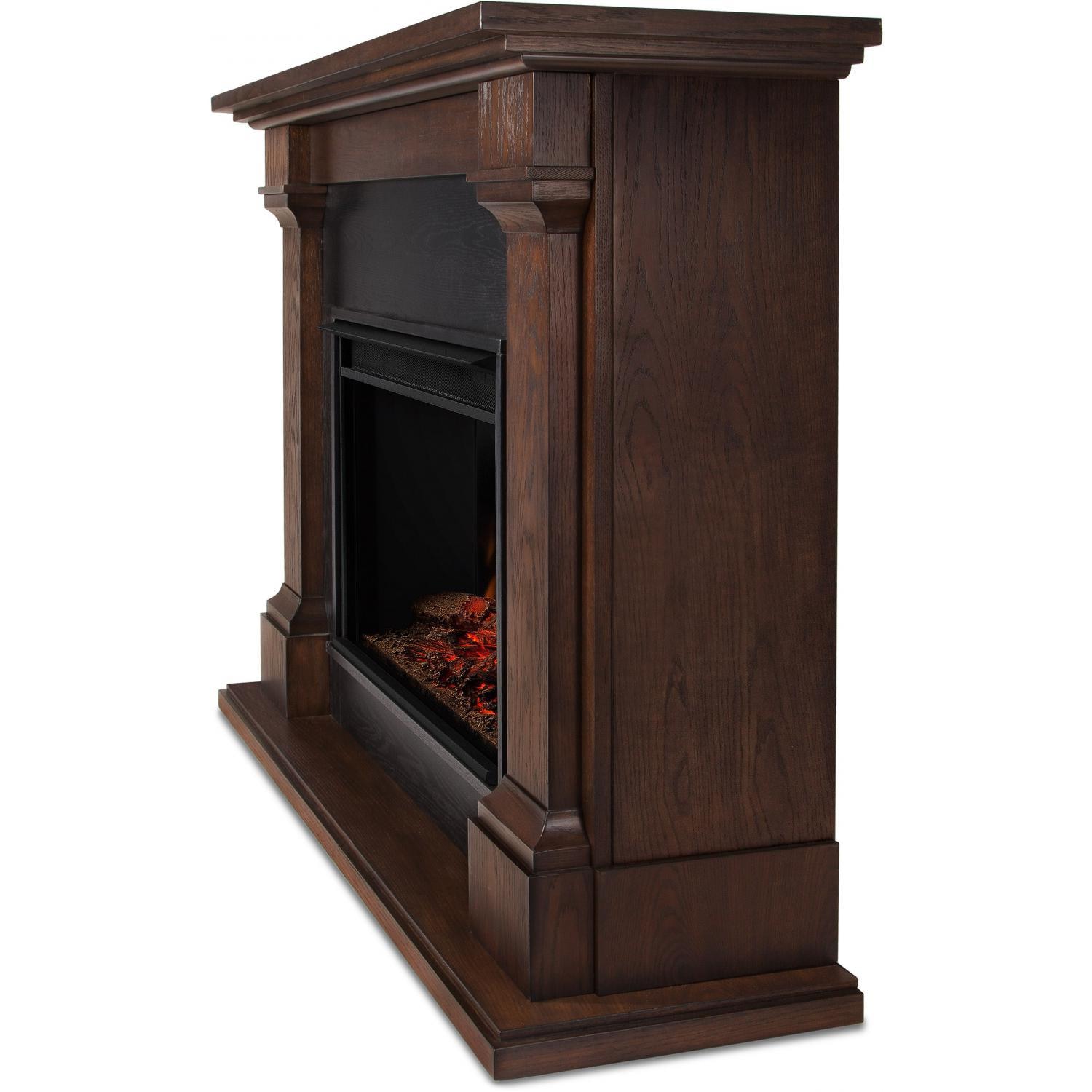 Real Flame 63 Inch Callaway Grand Electric Fireplace with Mantel