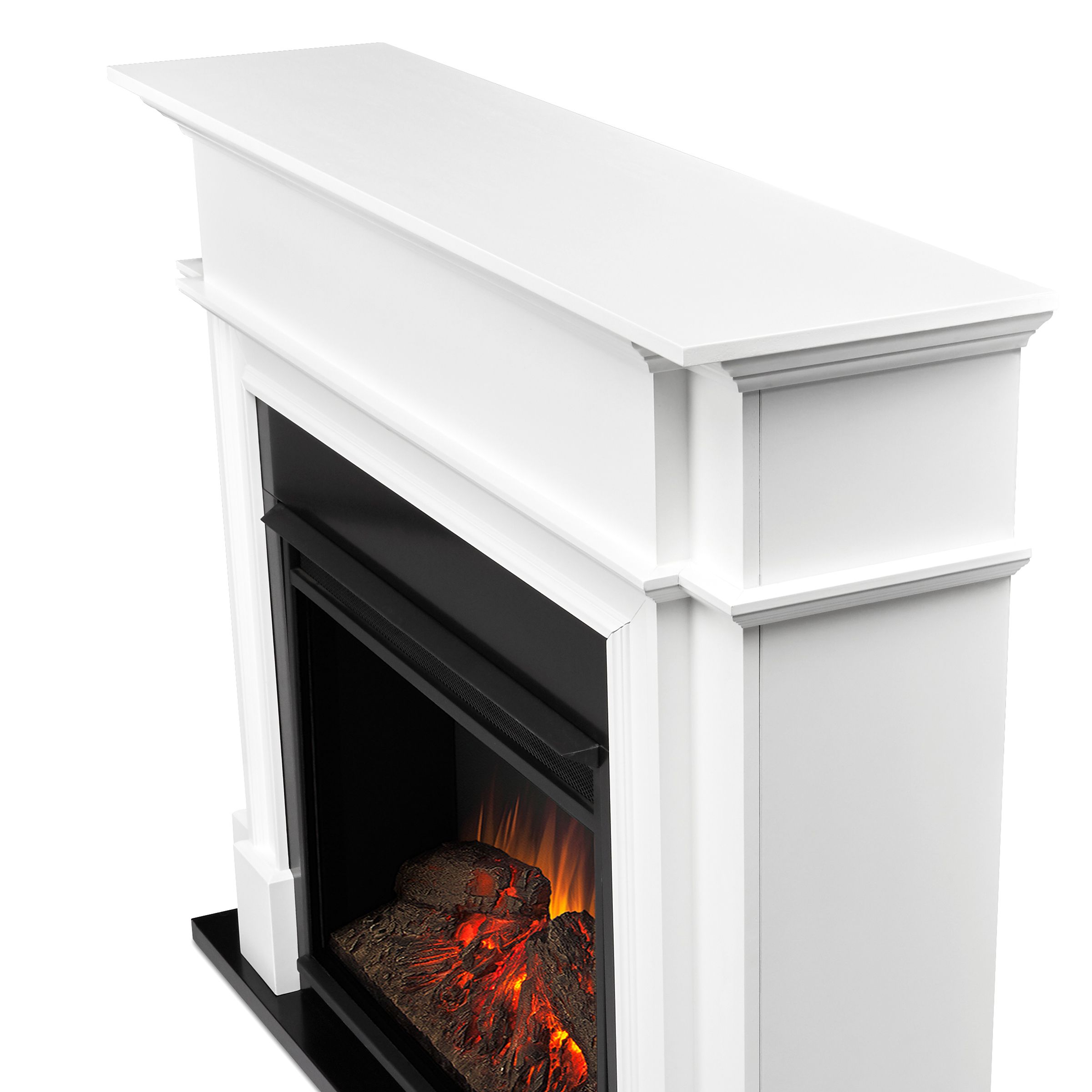 Real Flame 55 Inch Harlan Grand Electric Fireplace with Mantel