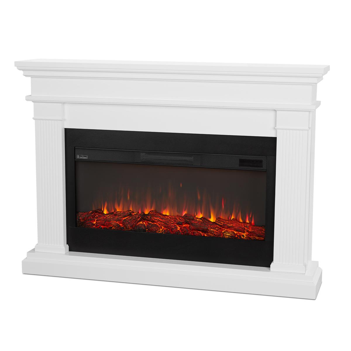 Real Flame 59 Inch Beau Landscape Electric Fireplace with Mantel