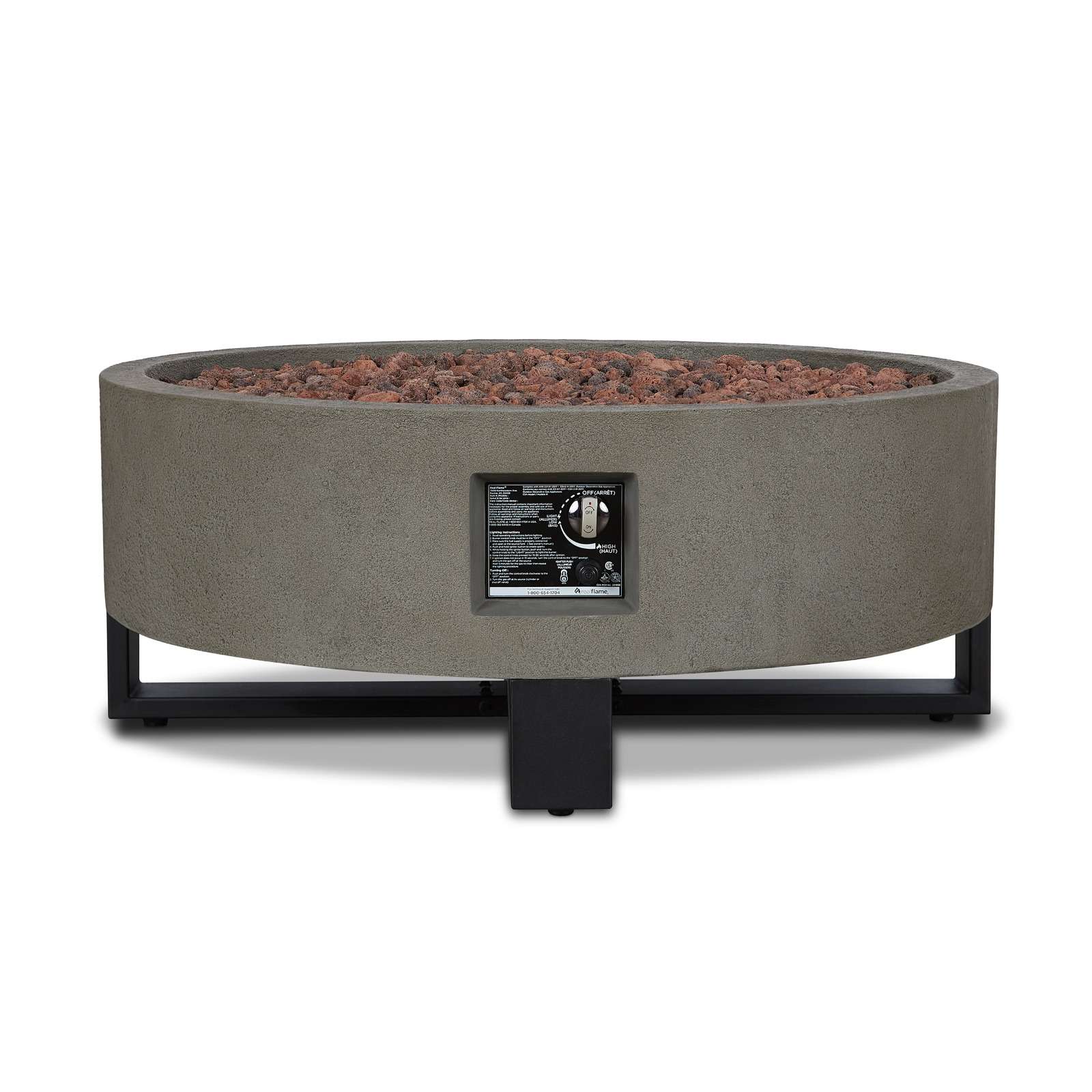 Real Flame 40 Inch Idledale Propane Fire Bowl