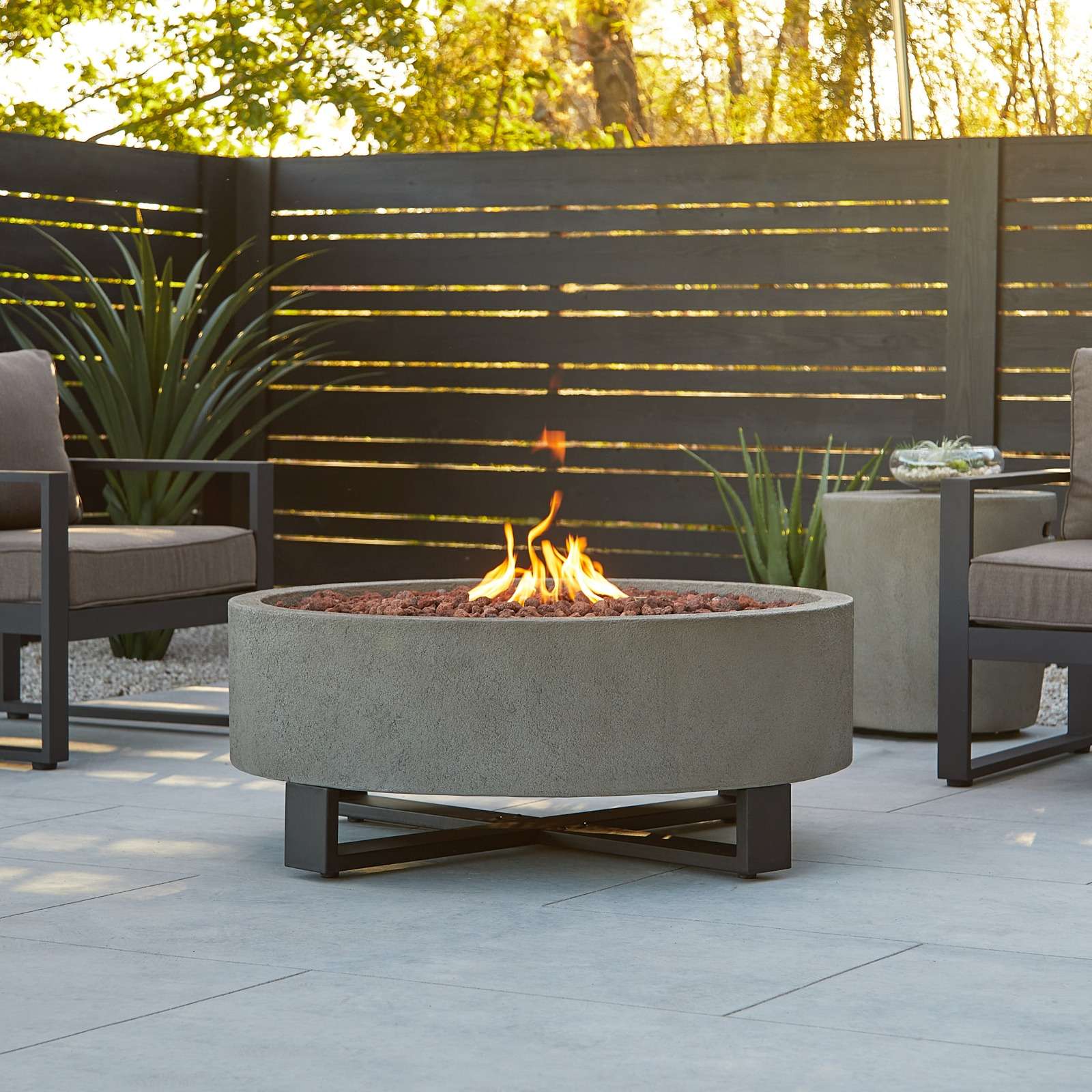 Real Flame 40 Inch Idledale Propane Fire Bowl