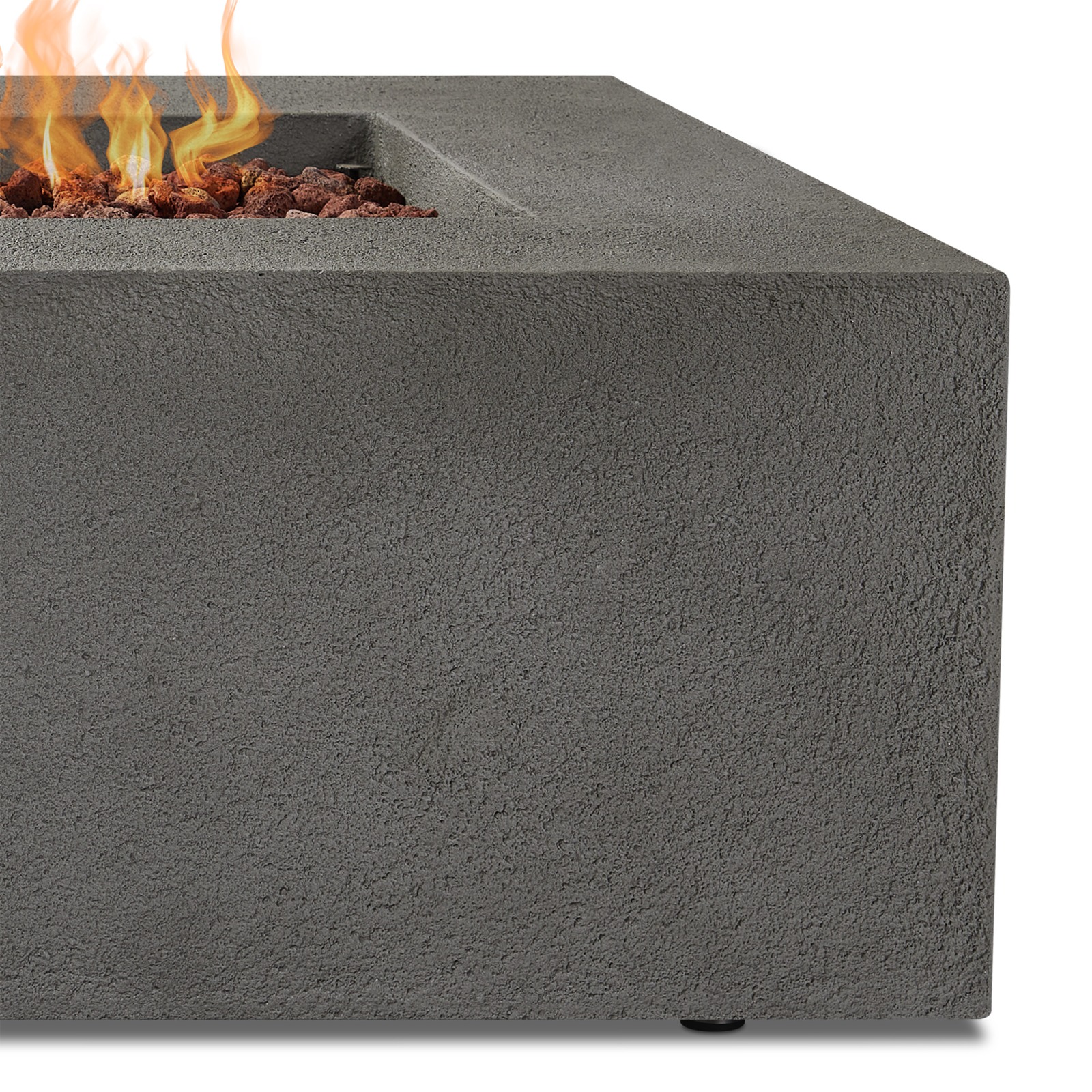 Real Flame 51 Inch Baltic Rectangular Gas Fire Table