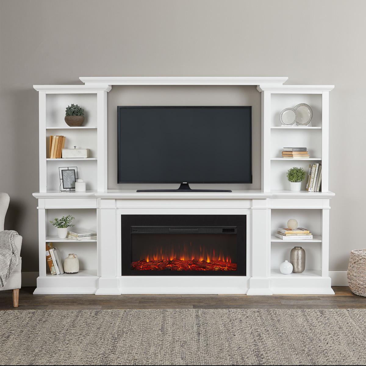 Real Flame 108 Inch Monte Vista Electric Fireplace TV Stand
