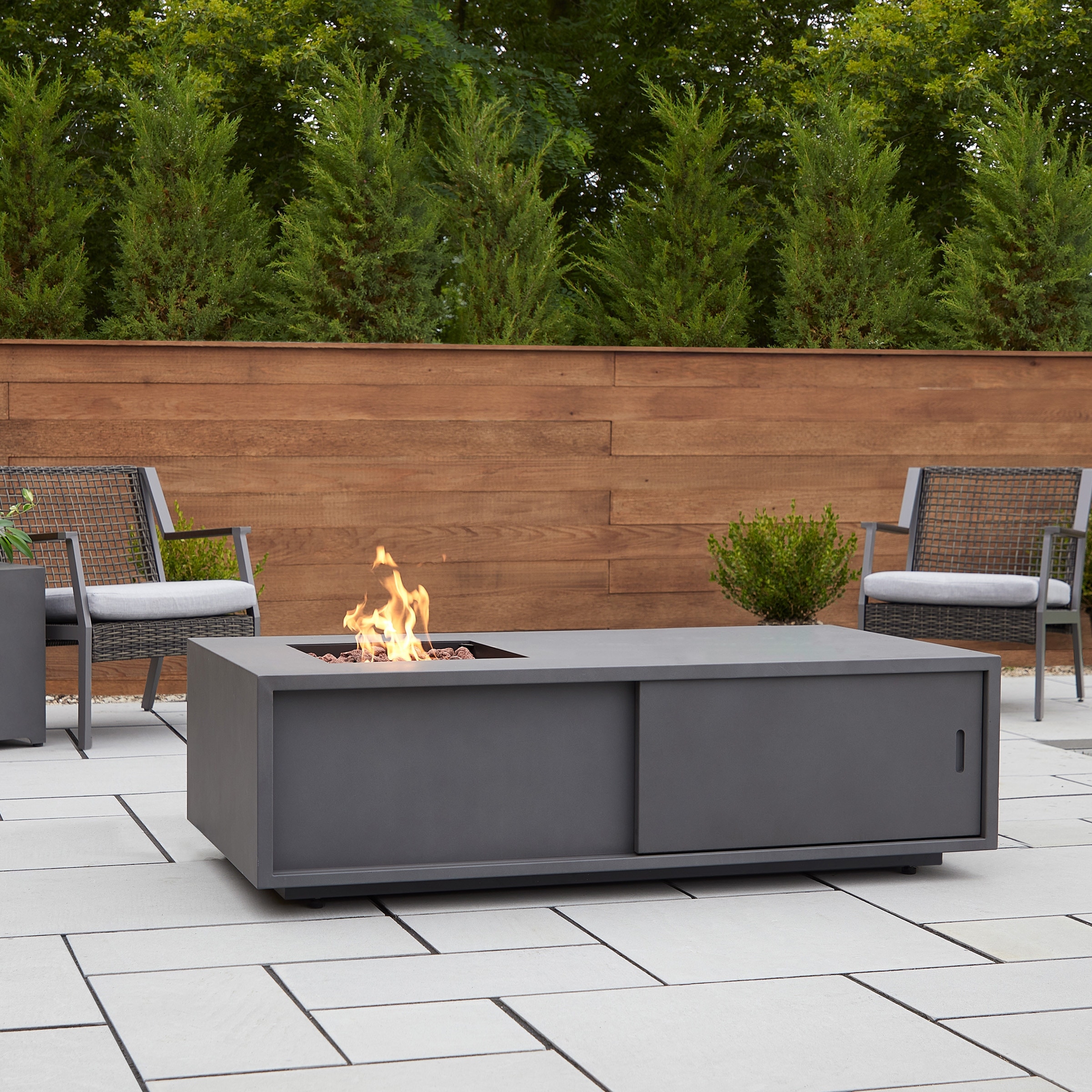 Real Flame 60 Inch Vance Propane Fire Table