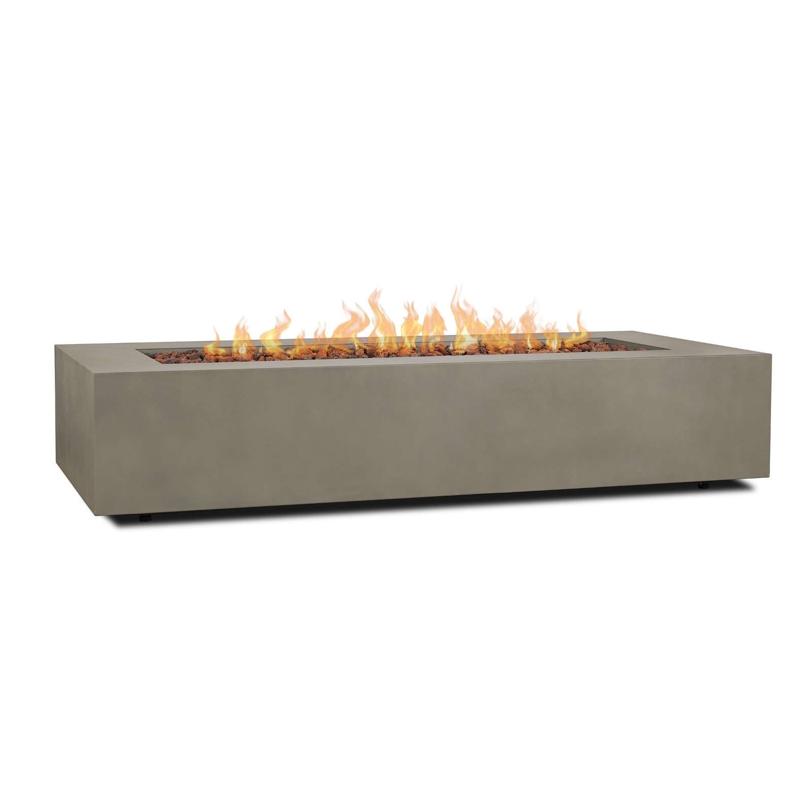 Real Flame 70 Inch Aegean Rectangle Propane Fire Table