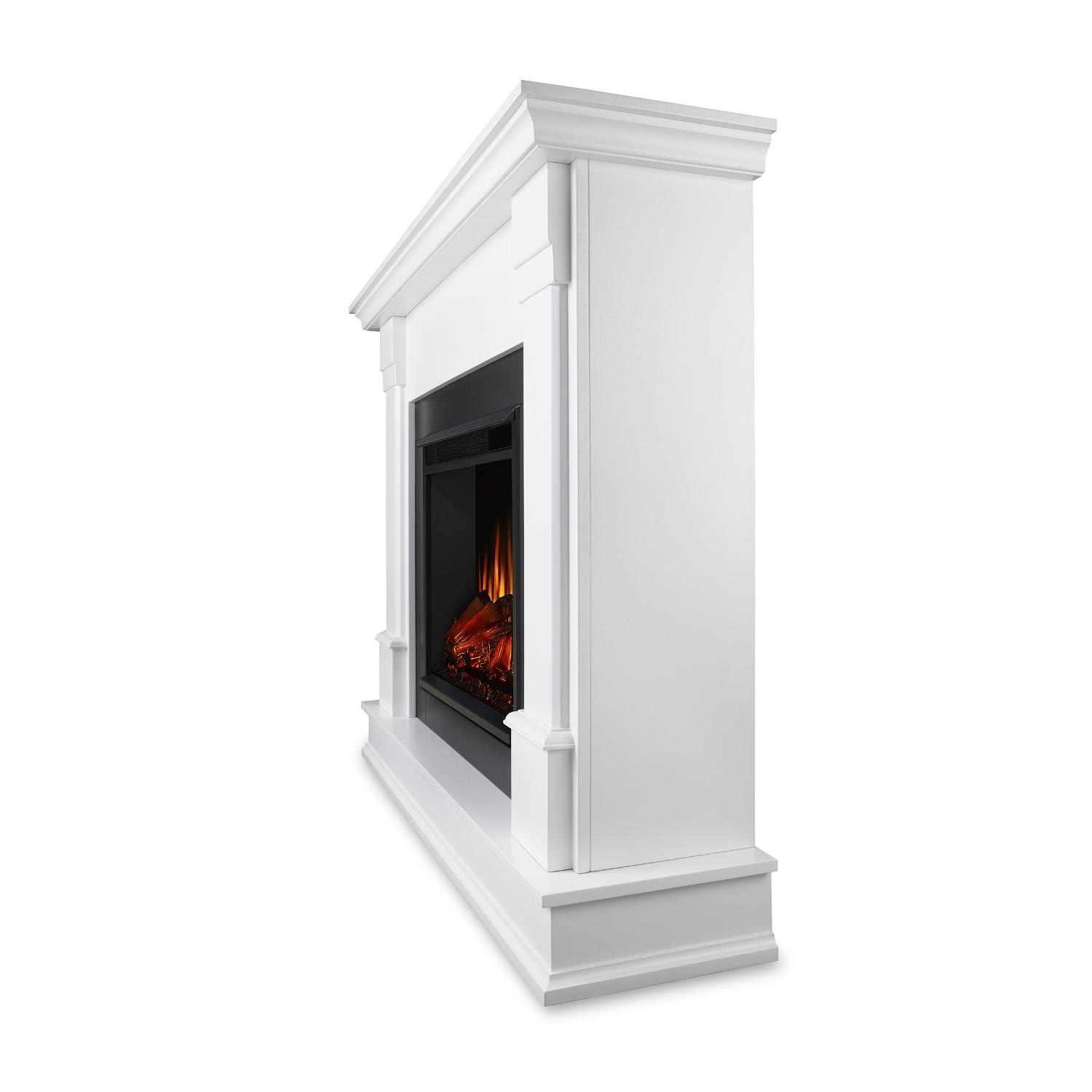 Real Flame 48 Inch Silverton Electric Fireplace with Mantel