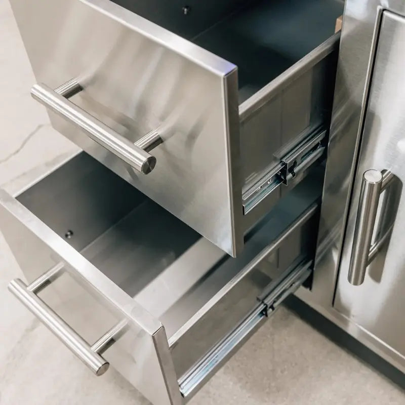 Summerset 30 Inch Hidden Hinge Two Drawer and Access Door Combo