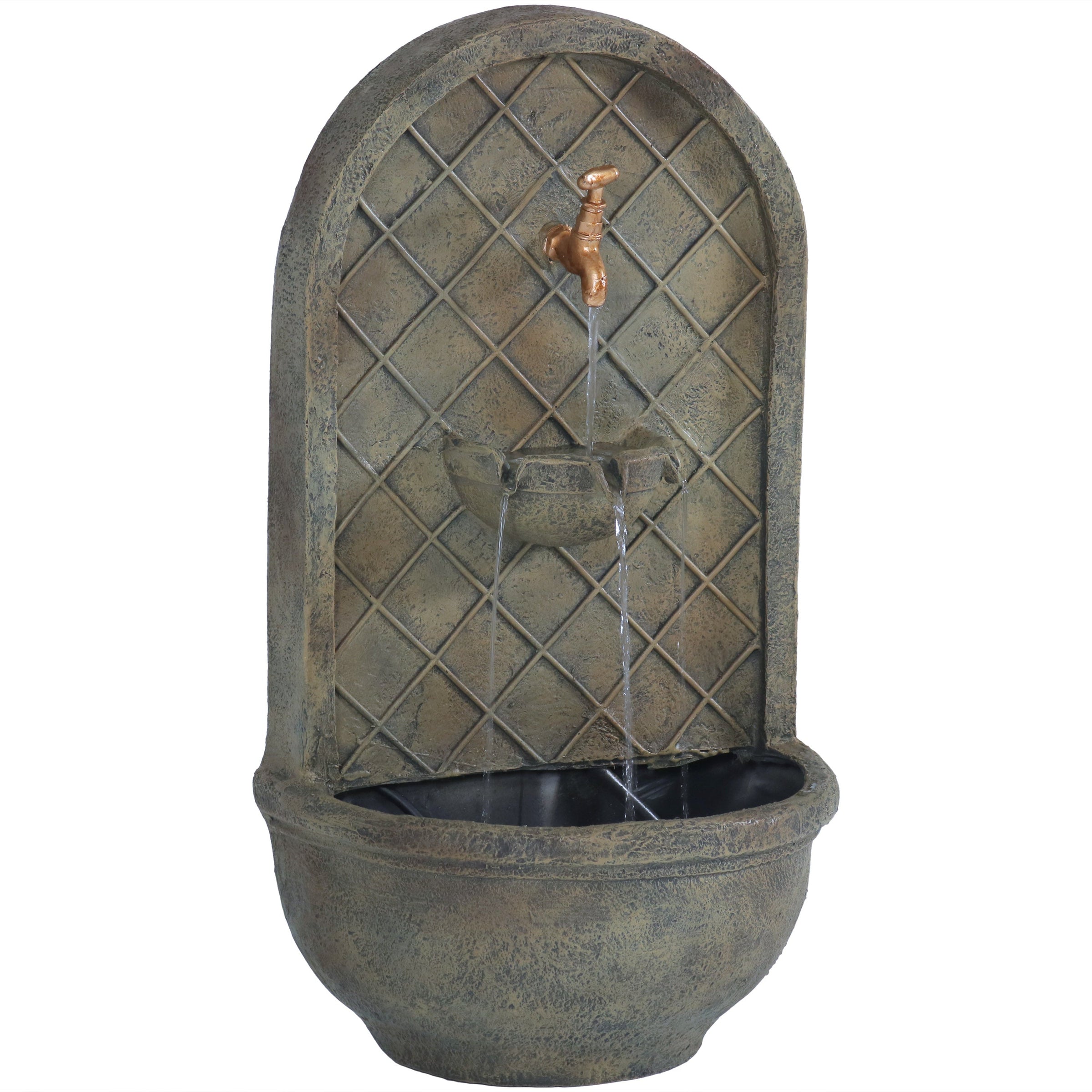 Sunnydaze 26 Inch Messina Solar Wall Fountain