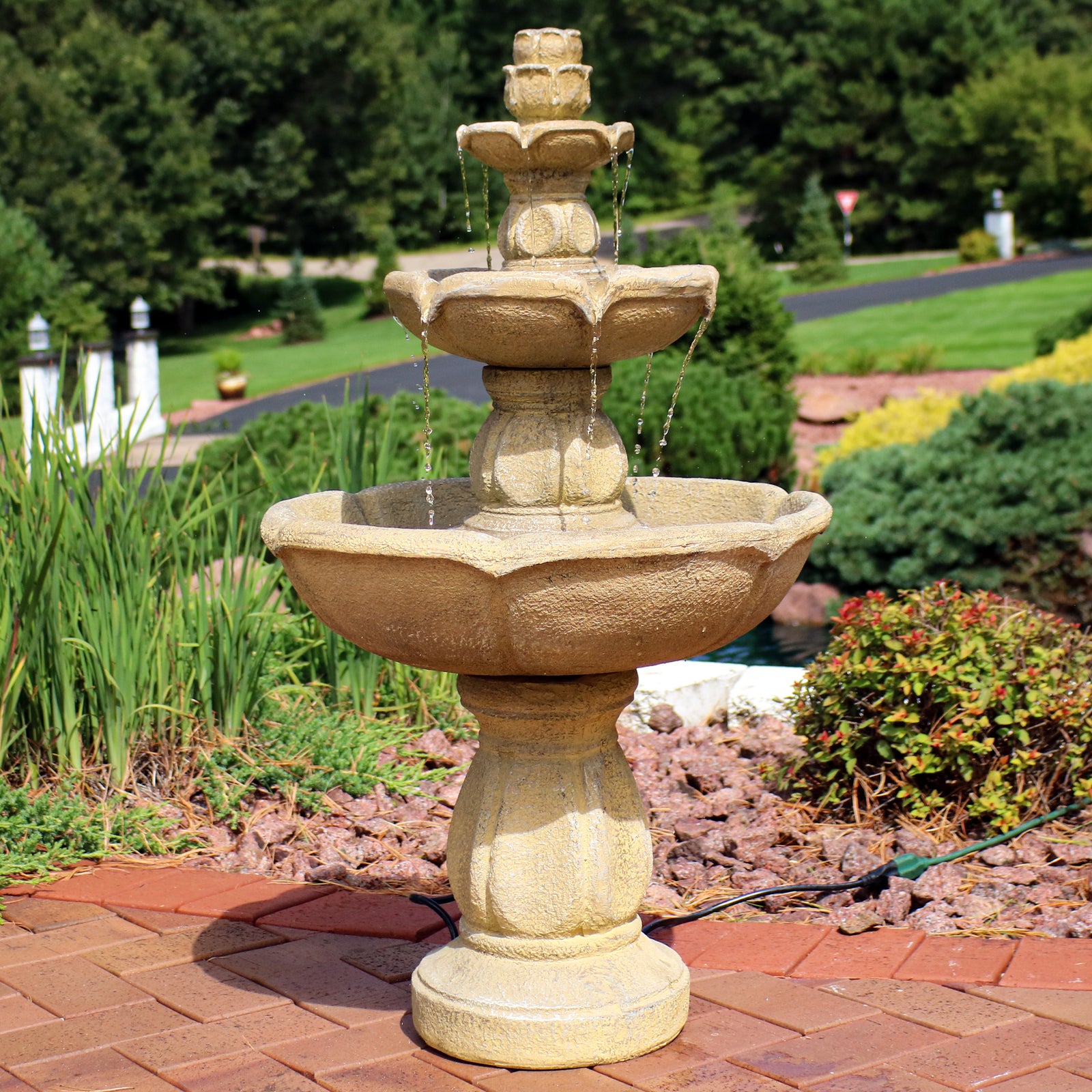 Sunnydaze 35 Inch Birds Delight Fountain