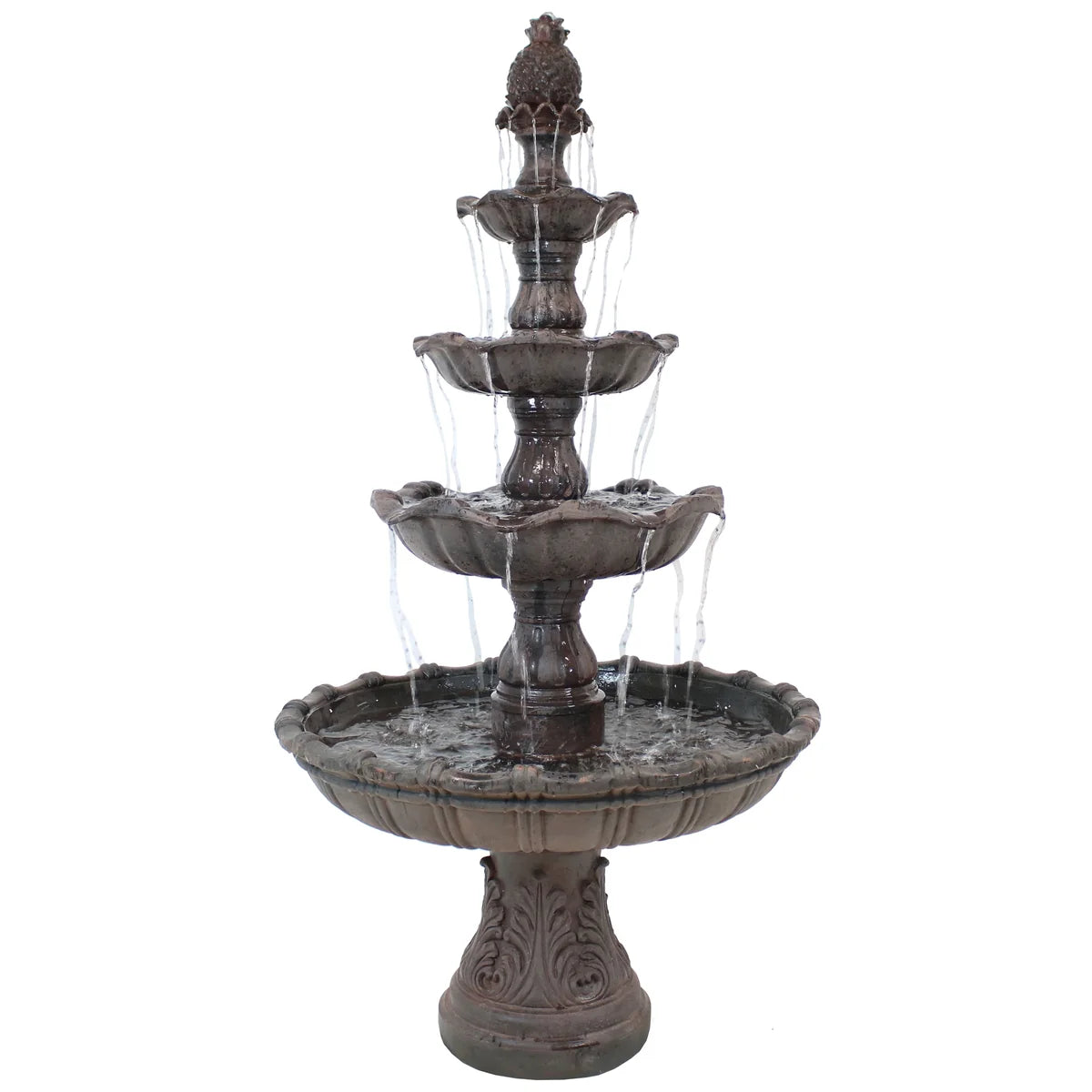 Sunnydaze 80 Inch Four-Tier Grand Courtyard Fountain