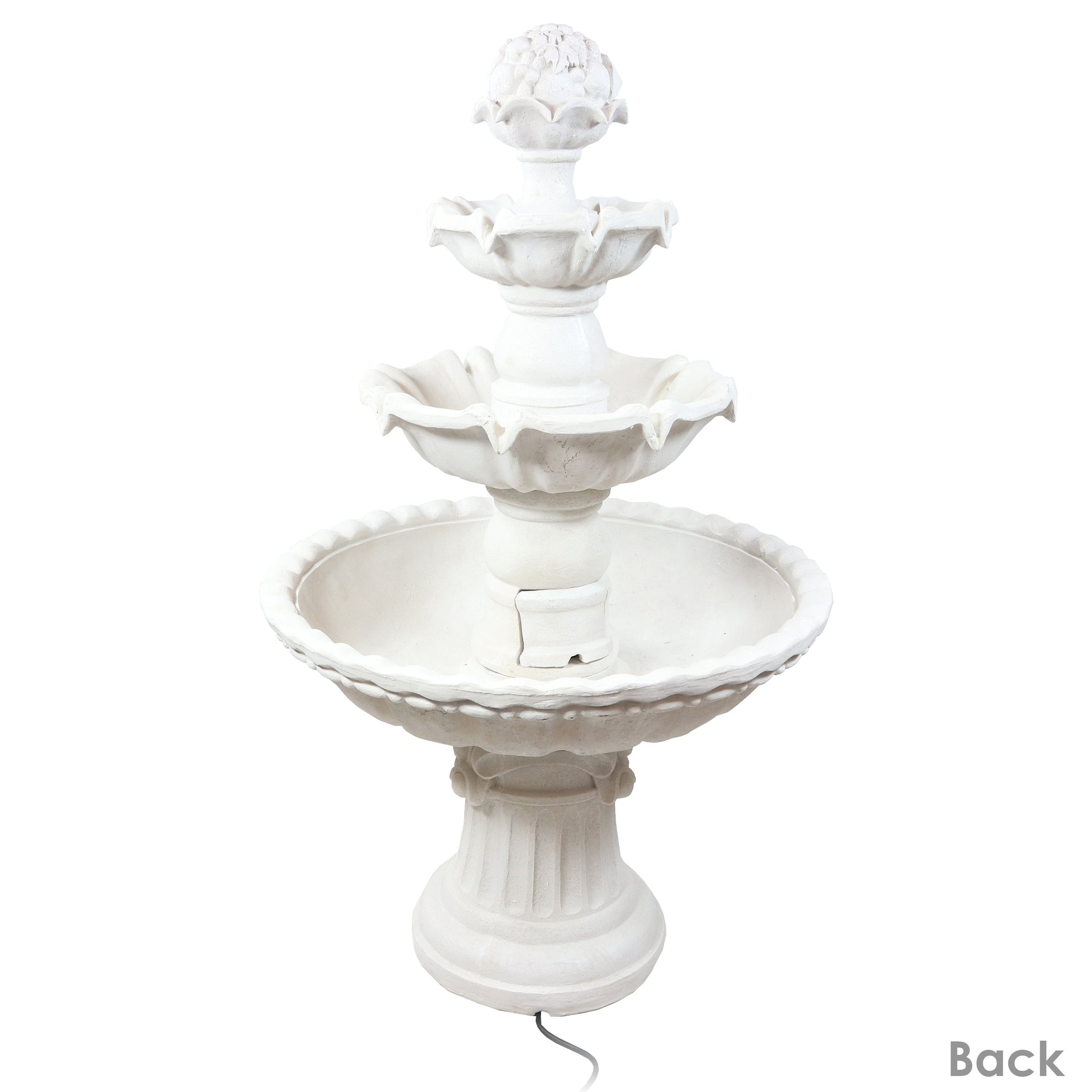 Sunnydaze 52 Inch Three-Tier Fruit Top Fountain