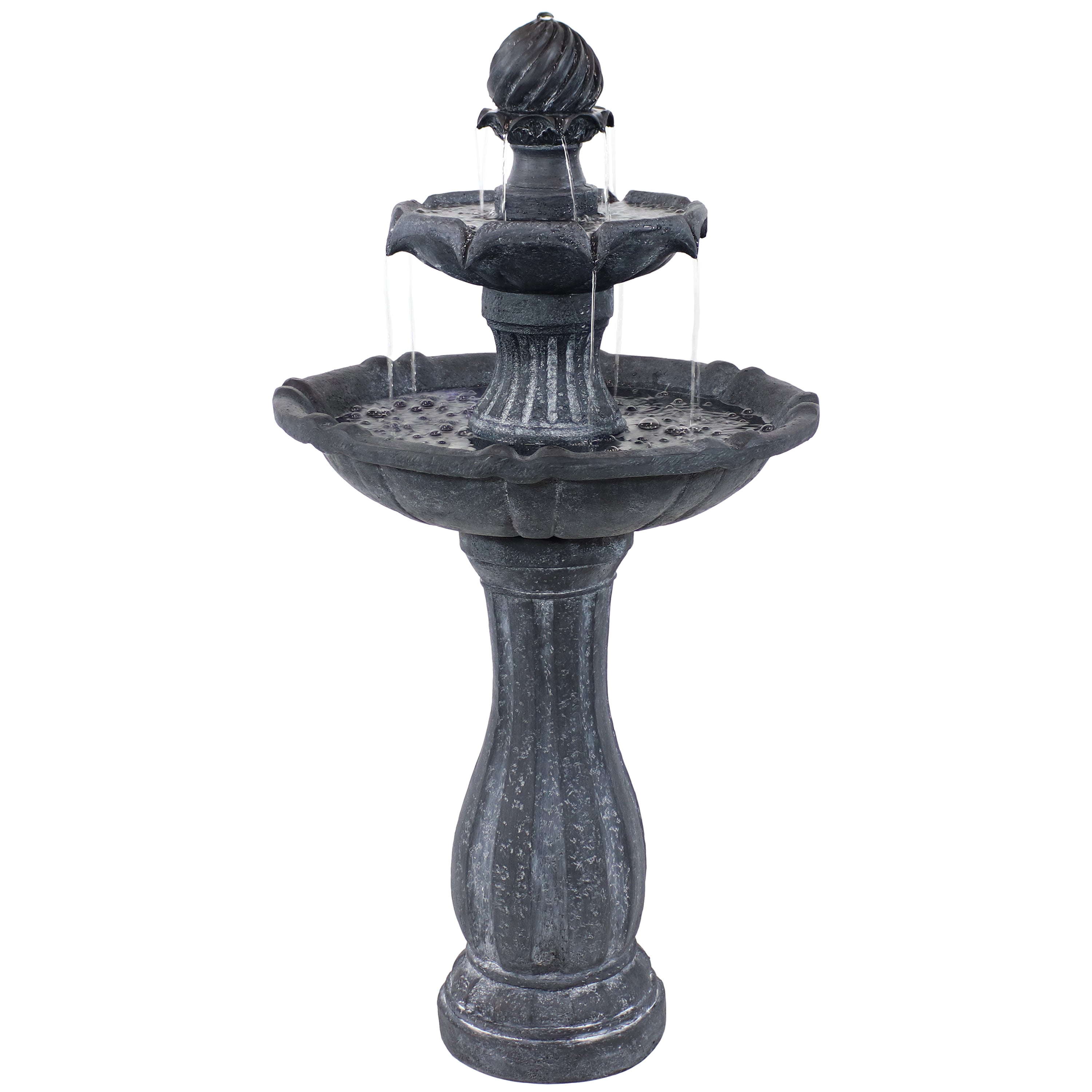 Sunnydaze 45 Inch Two-Tier Arcade Solar Fountain