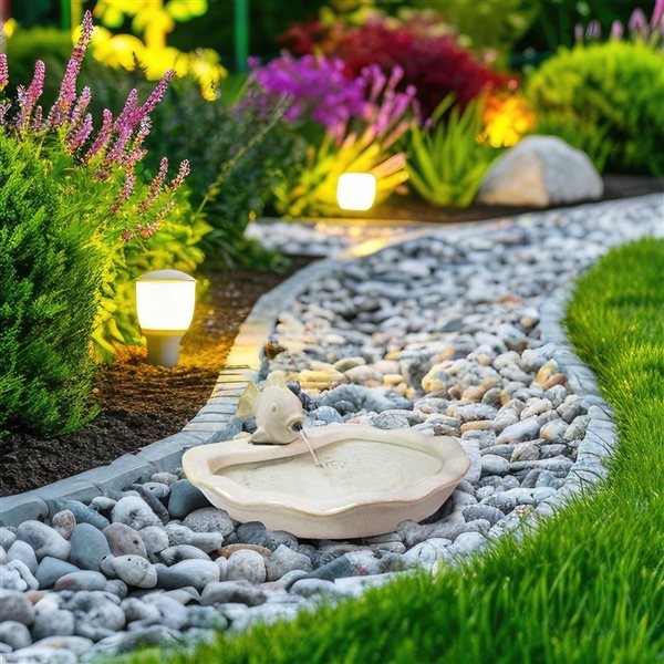 Sunnydaze Ceramic Fish Fountain