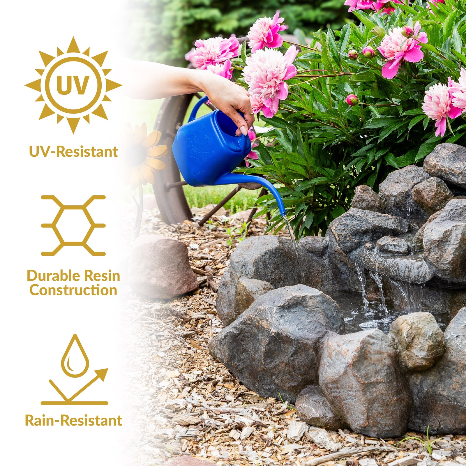 Sunnydaze 18 Inch Rocky Ravine Fountain