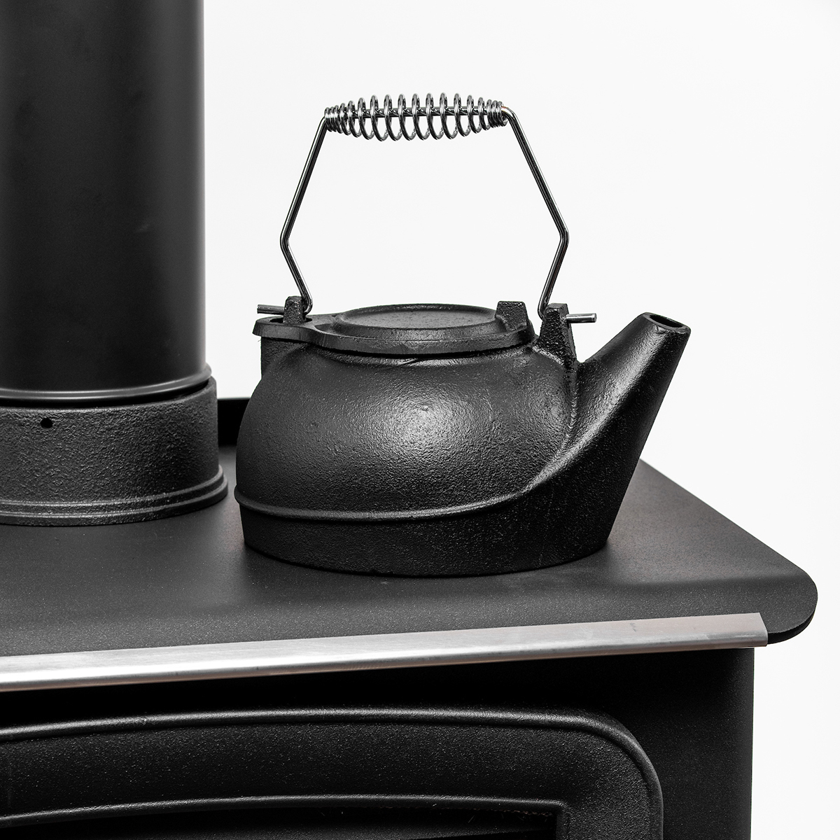 US Stove Company Three Quart Cast Iron Tea Kettle