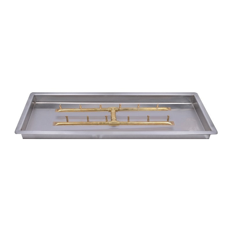 The Outdoor Plus 36 x 12 Inch Rectangular Drop-In H-Style Bullet Burner Kit