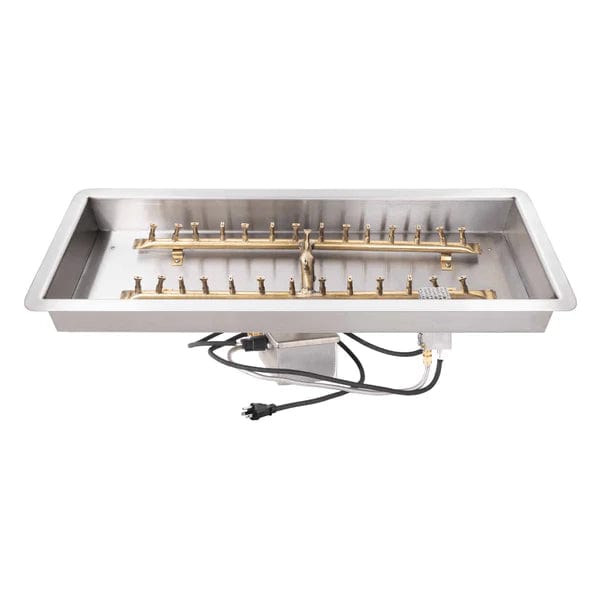 The Outdoor Plus 48 x 12 Inch Rectangular Drop-In H-Style Bullet Burner Kit