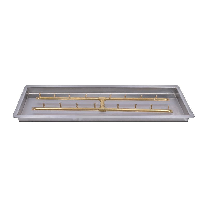 The Outdoor Plus 72 x 12 Inch Rectangular Drop-In H-Style Bullet Burner Kit