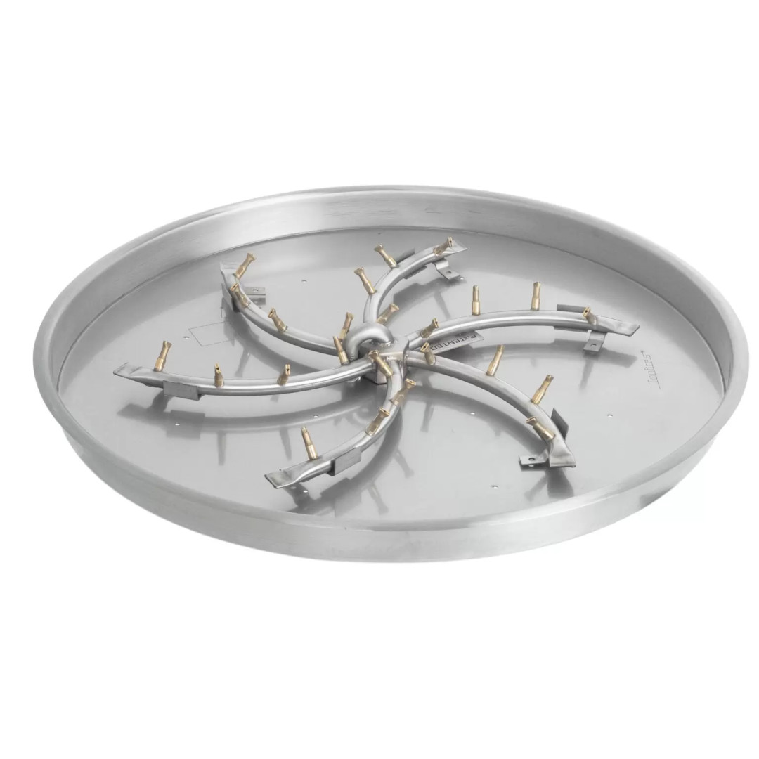 The Outdoor Plus 19 Inch Round Drop-In Triple S Bullet Burner Kit
