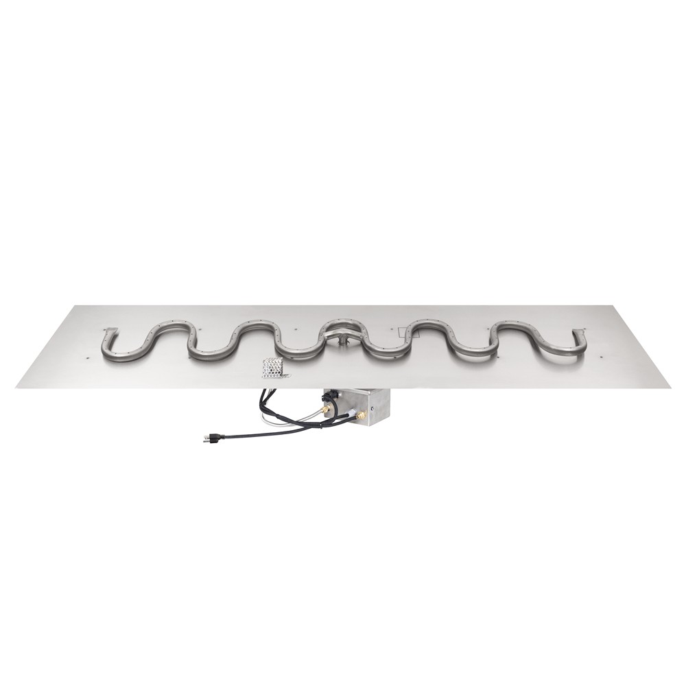 The Outdoor Plus 42 x 18 Inch Switchback Rectangular Flat Pan Burner Kit