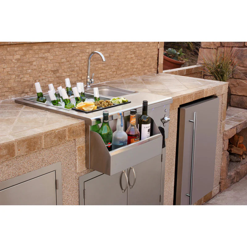 TrueFlame 30 Inch Outdoor Beverage and Prep Station
