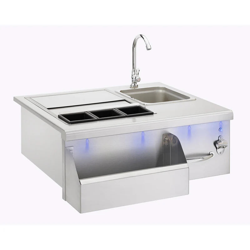 TrueFlame 30 Inch Outdoor Beverage and Prep Station