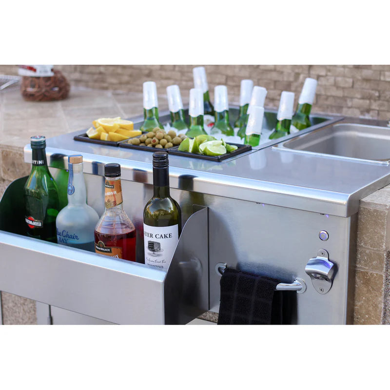 TrueFlame 30 Inch Outdoor Beverage and Prep Station
