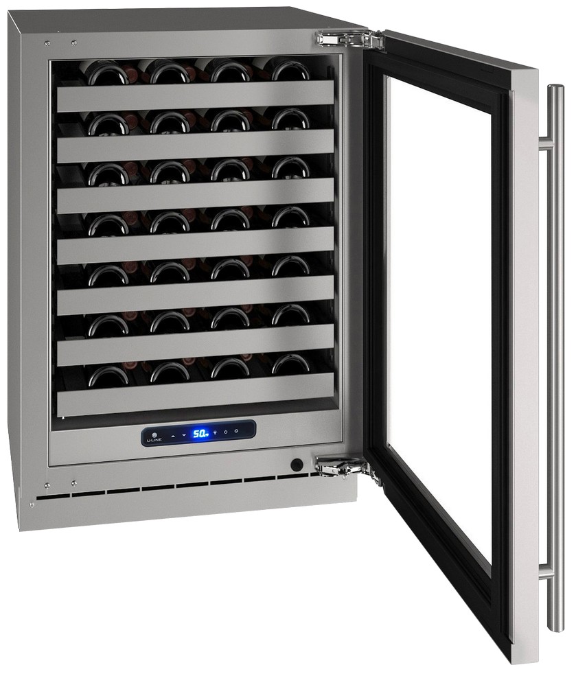 U-Line 24 Inch 5 Class Wine Refrigerator with Glass Door