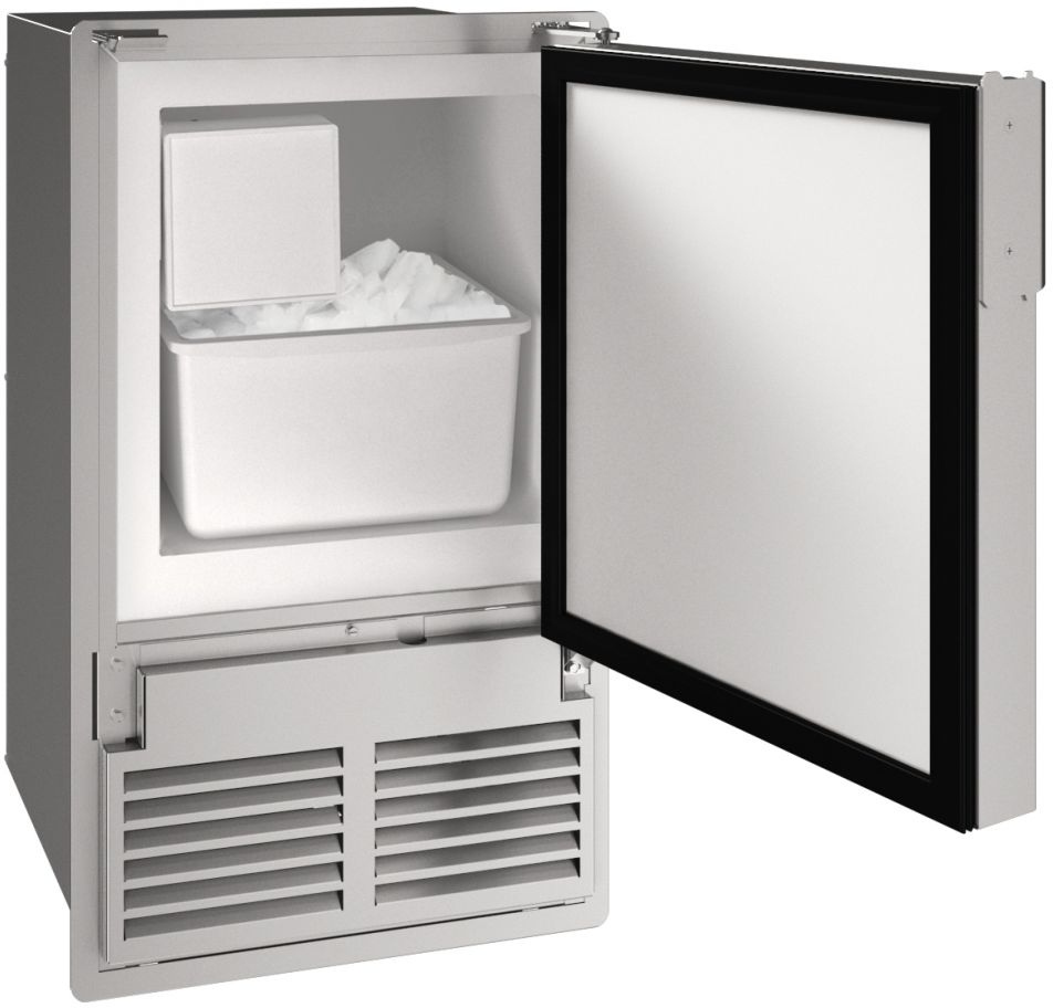 U-Line 14 Inch Marine Crescent Ice Machine - Flange to Door