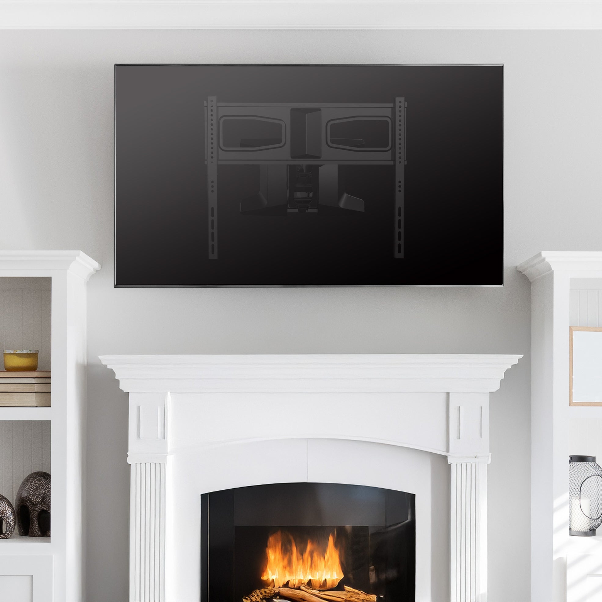 VIVO Electric TV Wall Mount for Fireplace Mantel Installations