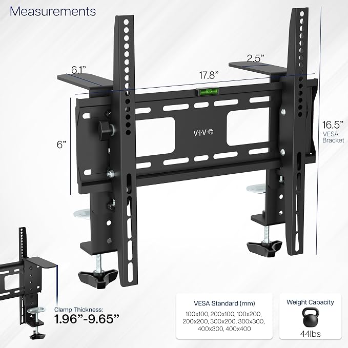 VIVO TV Wall Mount for Fireplace Mantel Installations