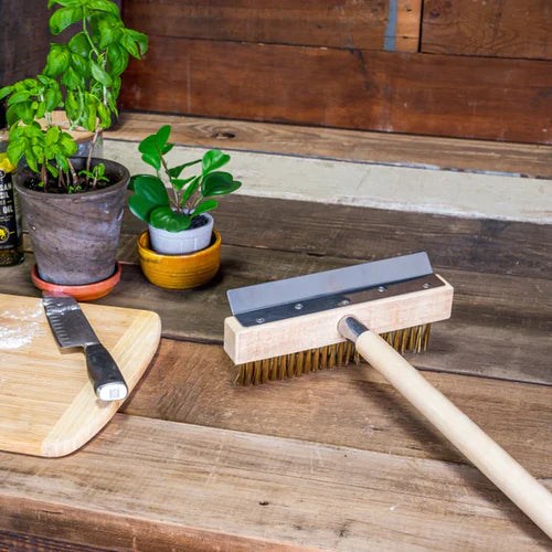 WPPO 36 Inch Wood Fire Pizza Oven Brush and Scraper