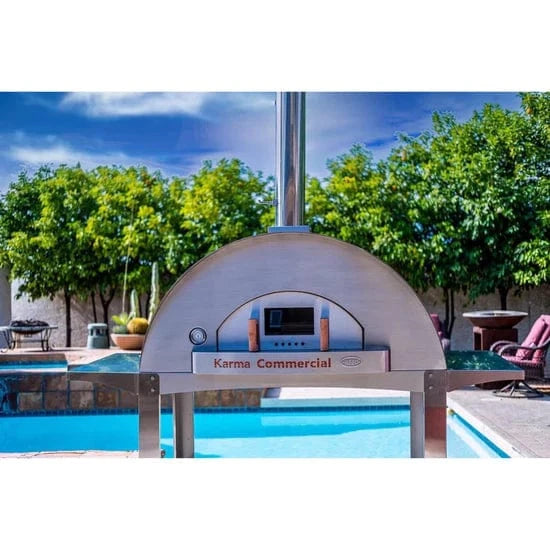 WPPO Stainless Steel Cart for 55 Inch Karma Pizza Ovens