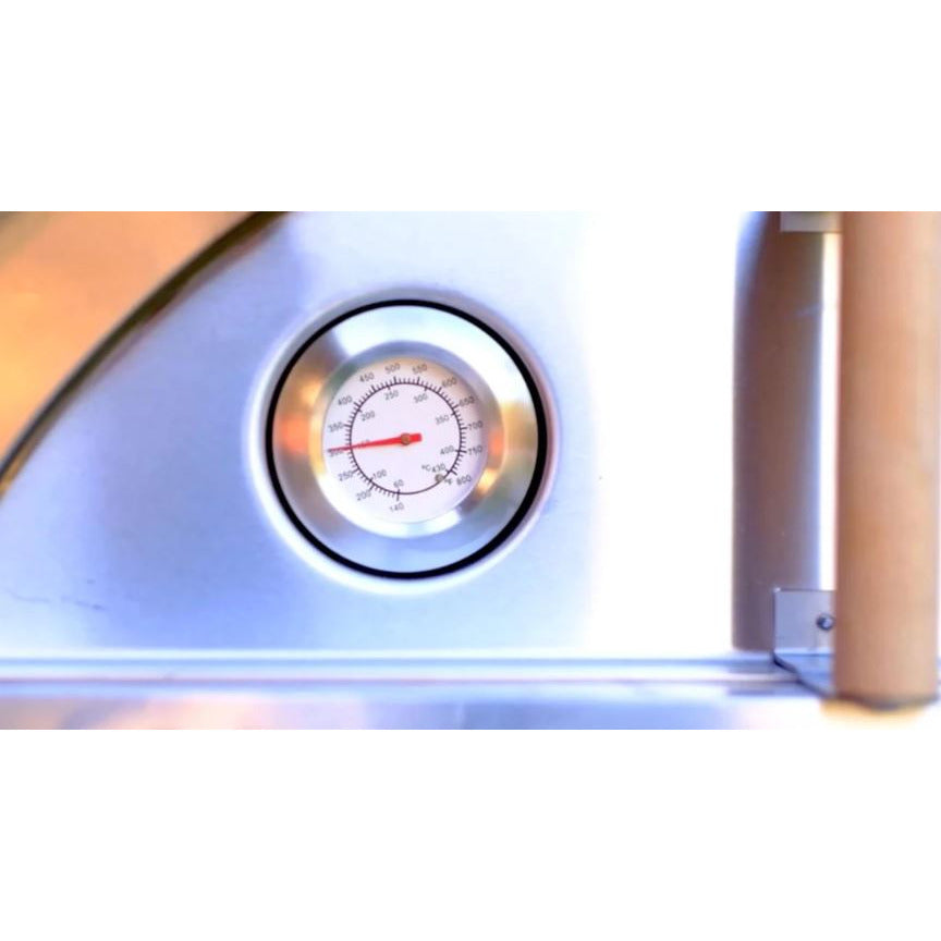 WPPO 42 Inch Karma Stainless Steel Wood Fired Pizza Oven