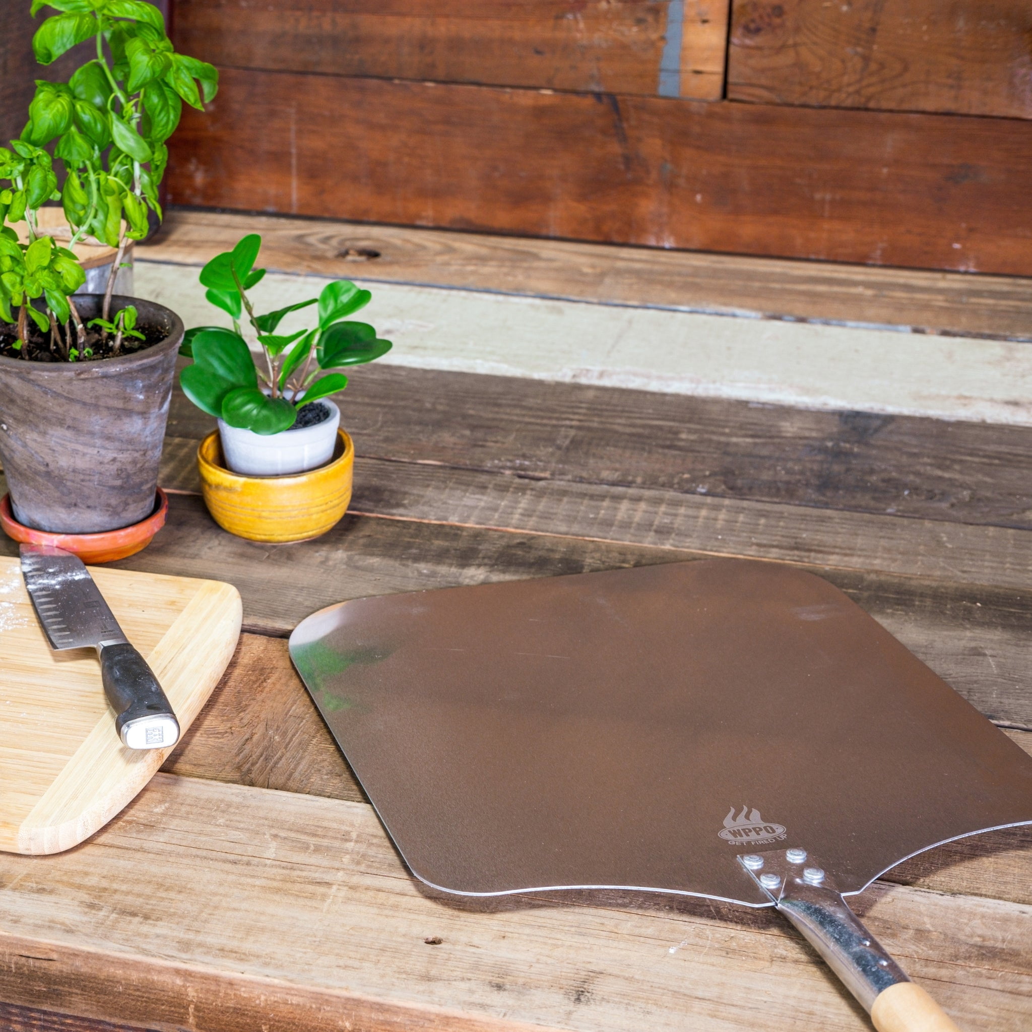 WPPO 14 x 38 Inch Traditional Aluminum Pizza Peel