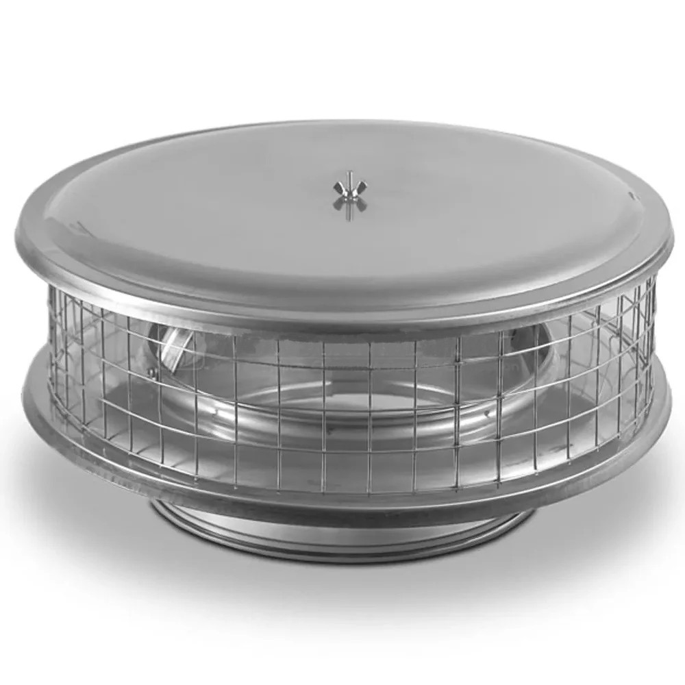 Weathershield 3 Inch Chimney Cap with 1 Inch Mesh - 13 Inch Lid