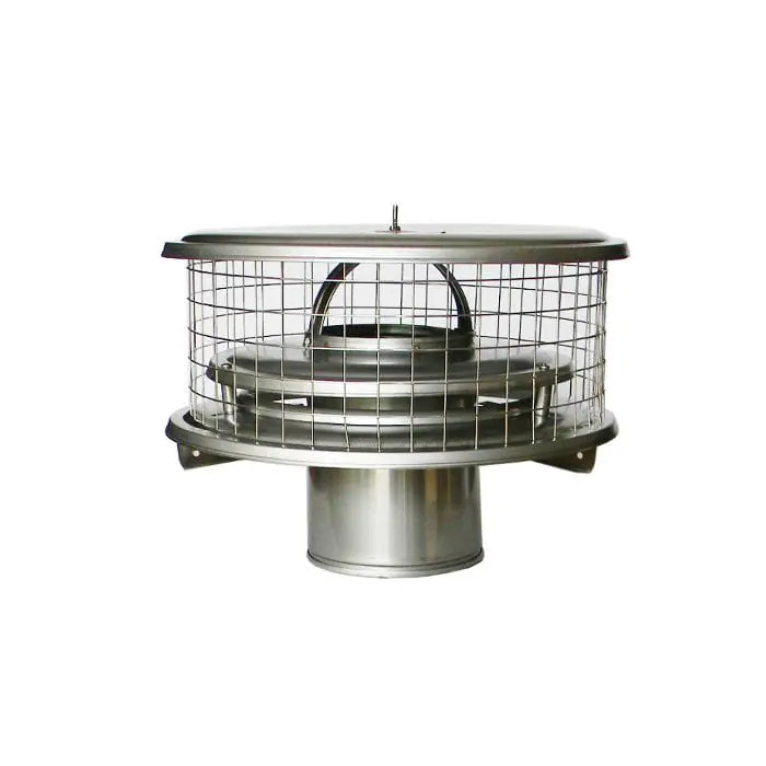 Weathershield 6 Inch Air Cooled Chimney Cap with 1 Inch Mesh - 16 Inch Lid