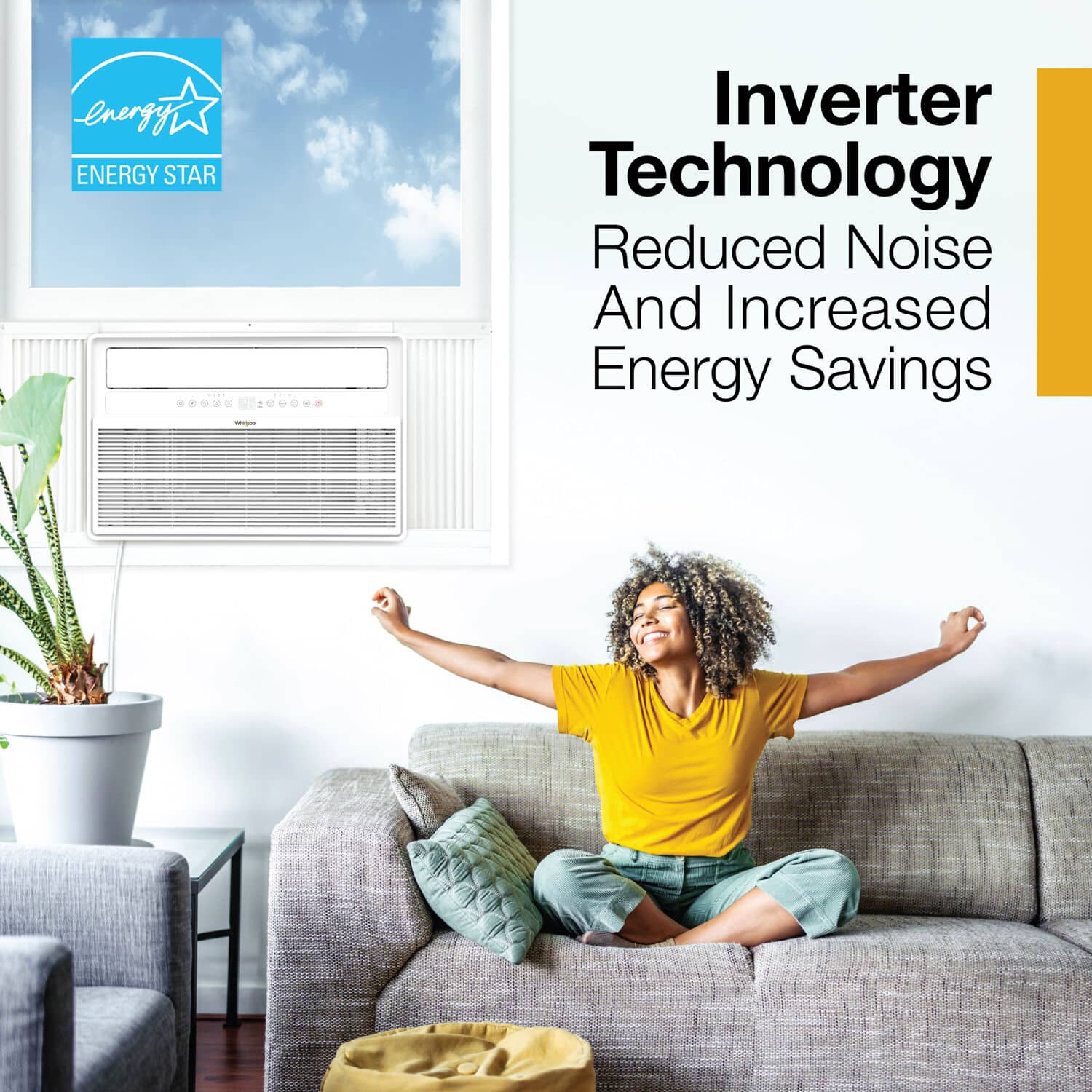 Whirlpool 24K BTU Inverter Window Air Conditioner