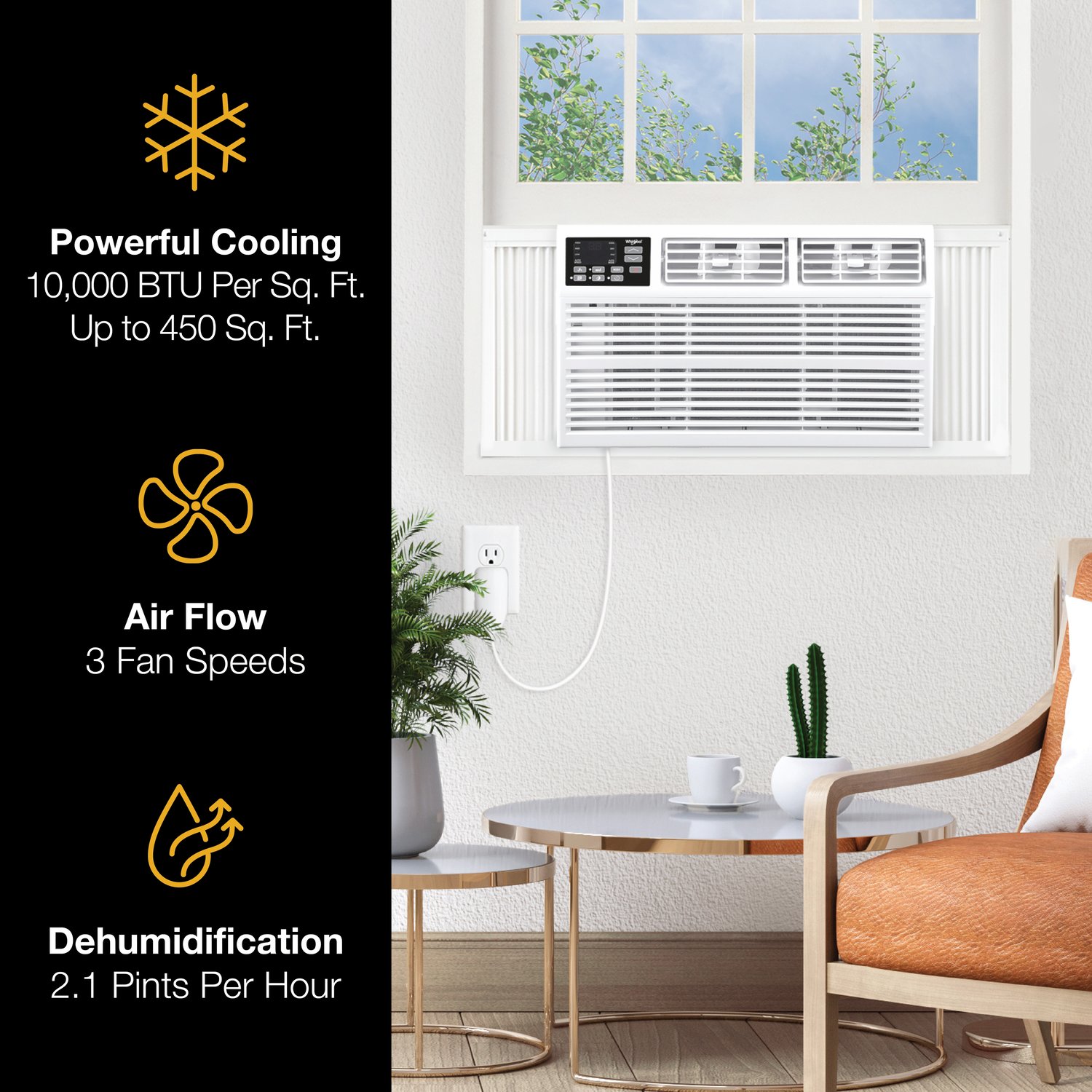Whirlpool 10k BTU 115V Window Air Conditioner